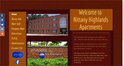 Desktop Screenshot of nittanyhighlandsapartments.com